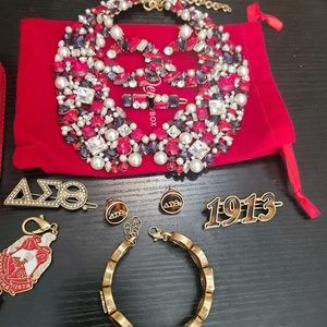 Delta sigma theta jewelry lot